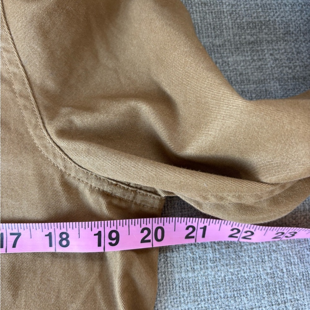 Garnet Hill Organic Cotton Cargo Jacket Utility Field Zip Front Pockets Size 10 - Picture 8 of 9